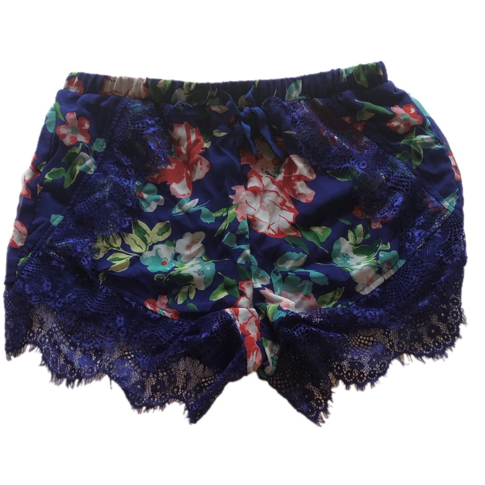 •Mittoshop• Blue boho print shorts